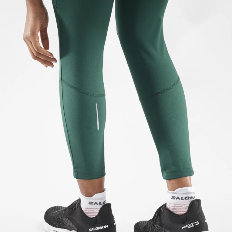 Calça Legging Salomon Cross Run 25'' Feminino Verdes | PT T17538